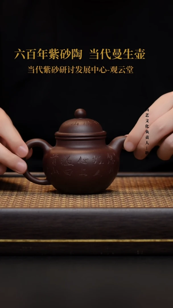 茶壶紫砂壶6 掇球 老紫泥
