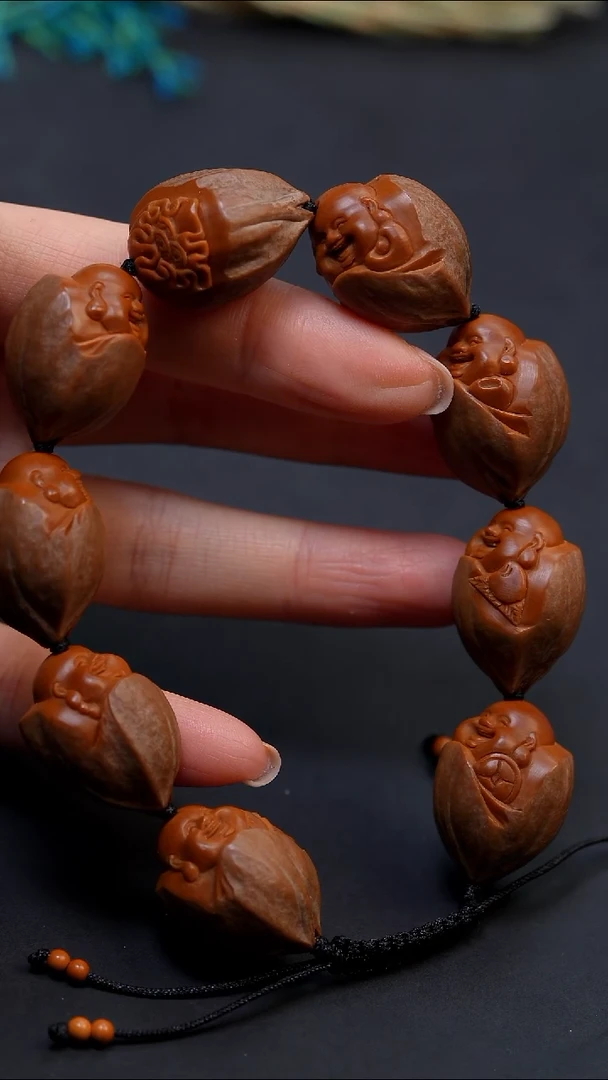 橄榄核手串包衣弥勒