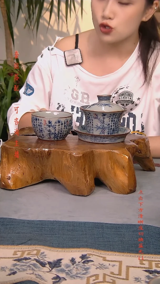 简装家用款2件套 老陶泥开片纹陶瓷茶具