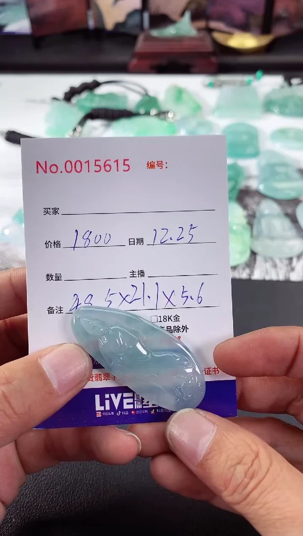 颈饰未镶嵌翡翠站观音
