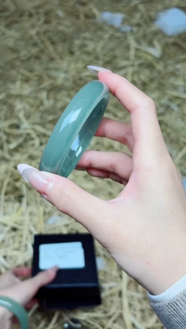 未镶嵌手镯石英质玉2183--圈口55