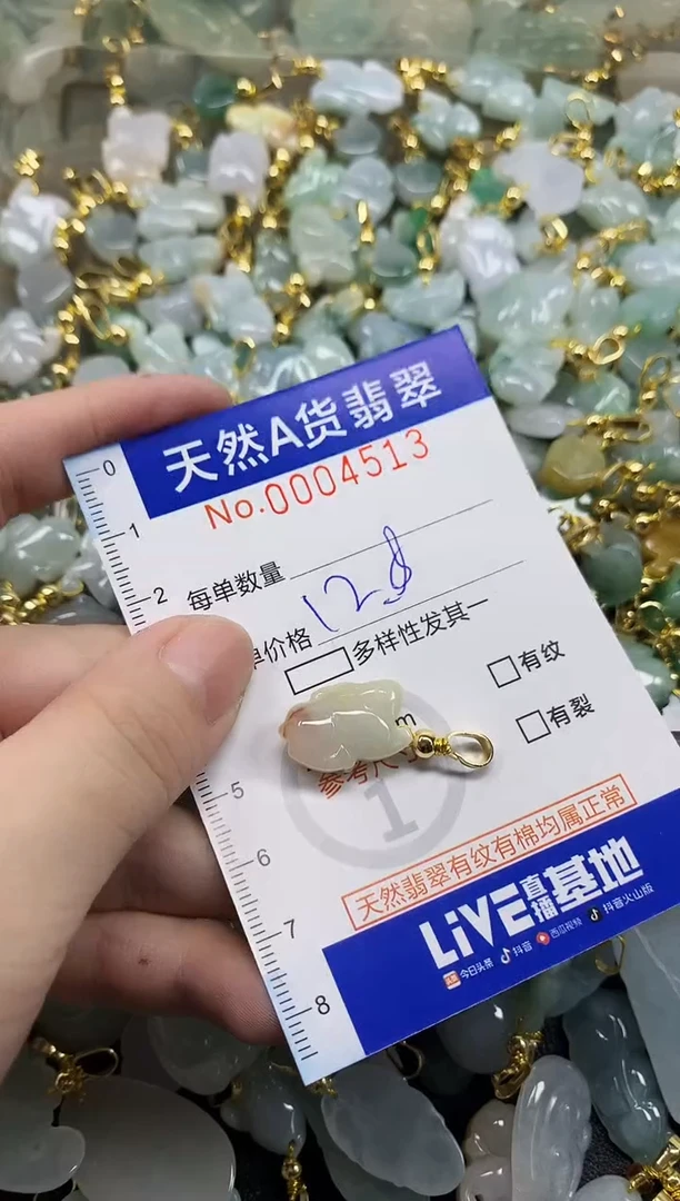 颈饰未镶嵌翡翠天然A货翡翠