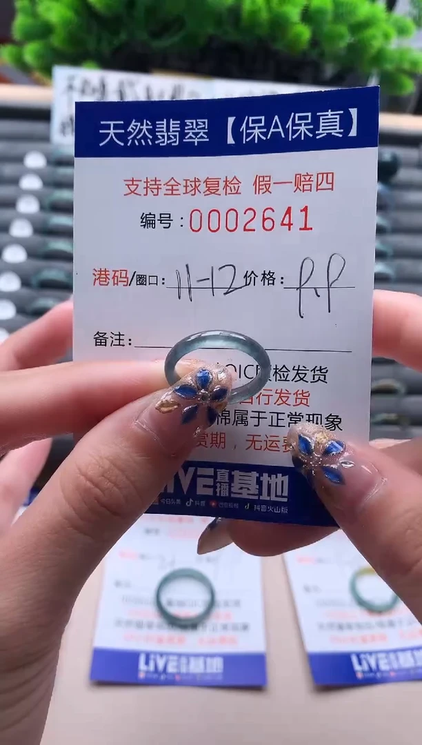 未镶嵌戒指翡翠天然  2641