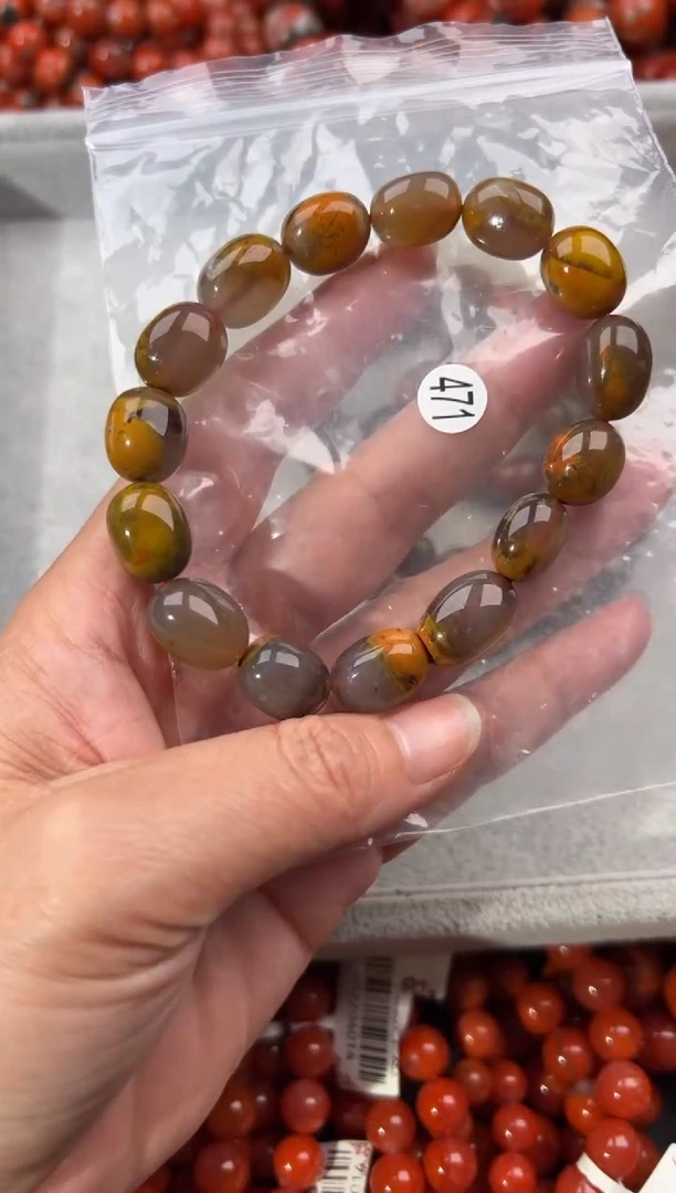 未镶嵌手串南红玛瑙10+