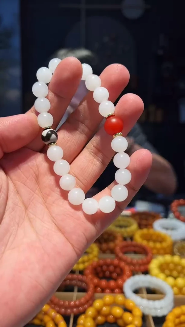 未镶嵌手串和田玉10+单圈