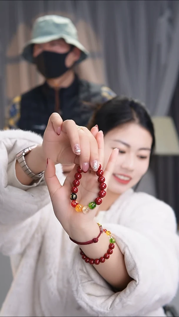 未镶嵌手链水晶五路新年手链