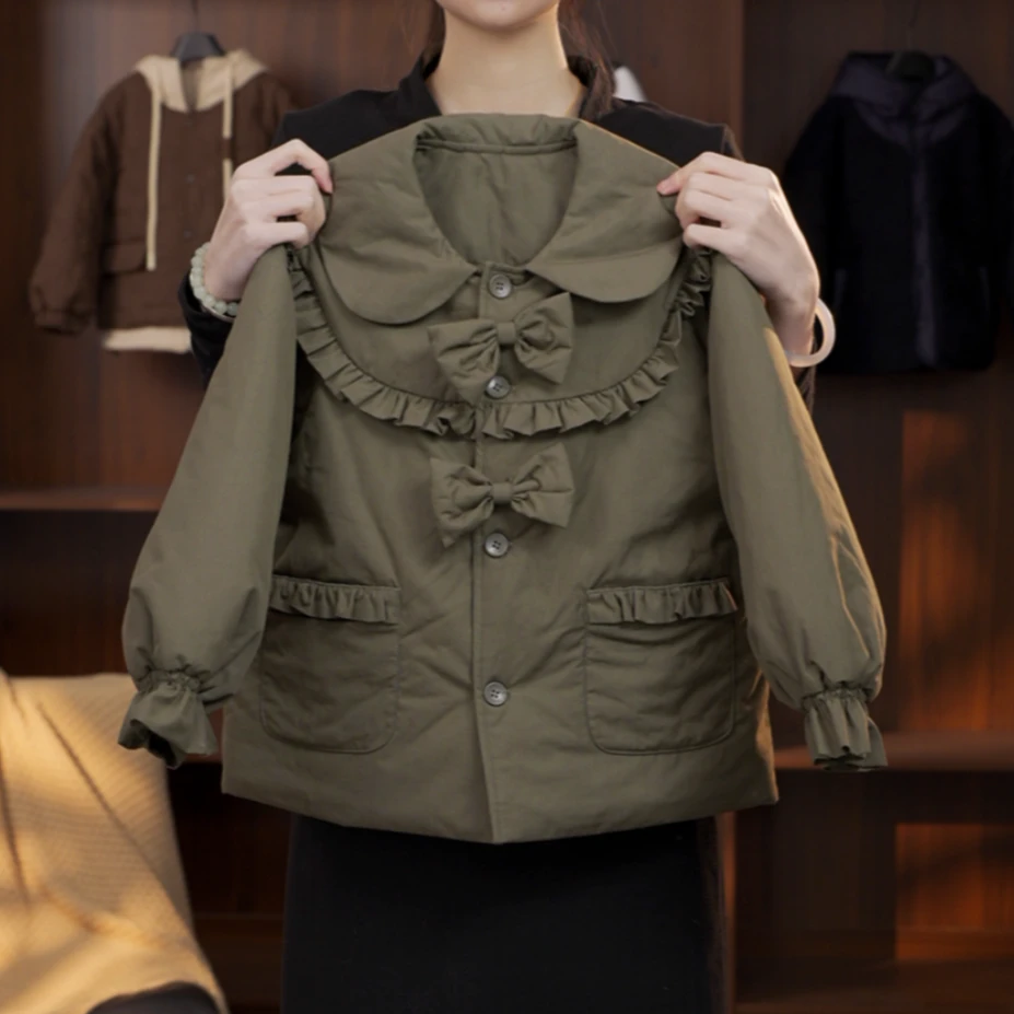 2025C亲子装棉服加厚保暖洋气潮流时尚小众设计师款QZ313