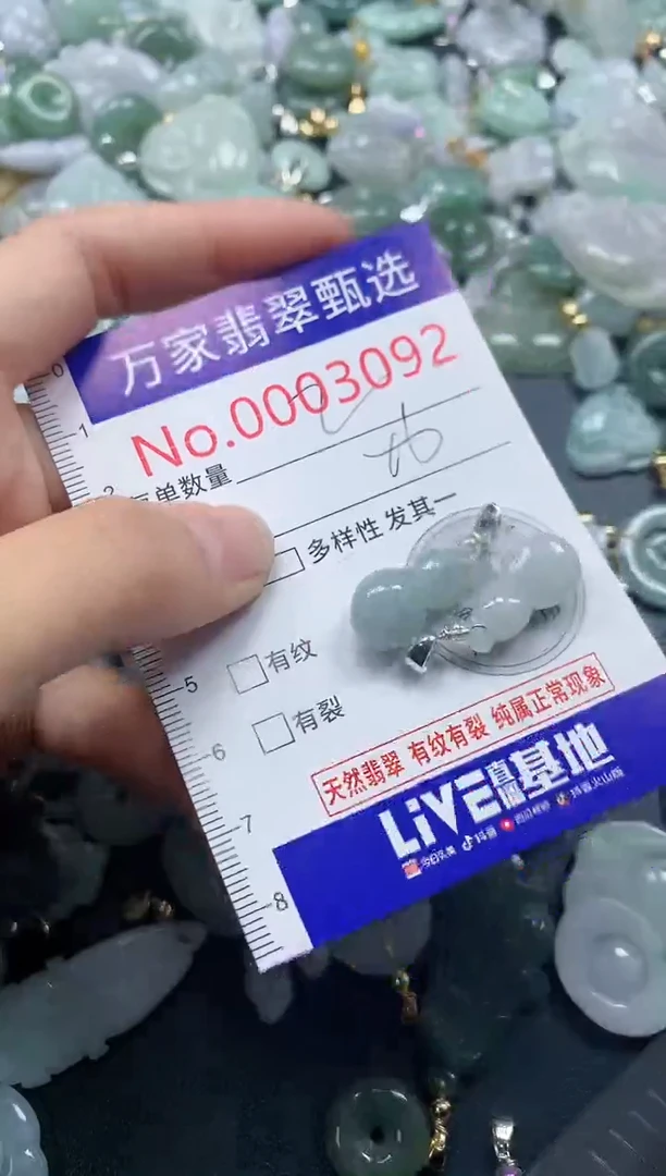 吊坠(不含链)未镶嵌翡翠3092