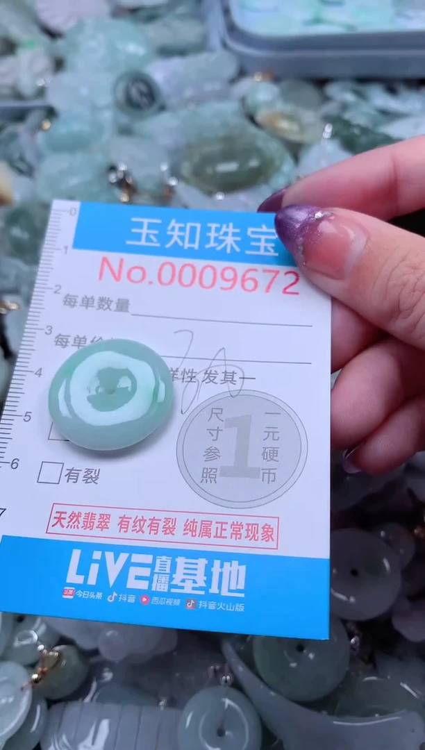 翡翠未镶嵌吊坠(不含链)9672