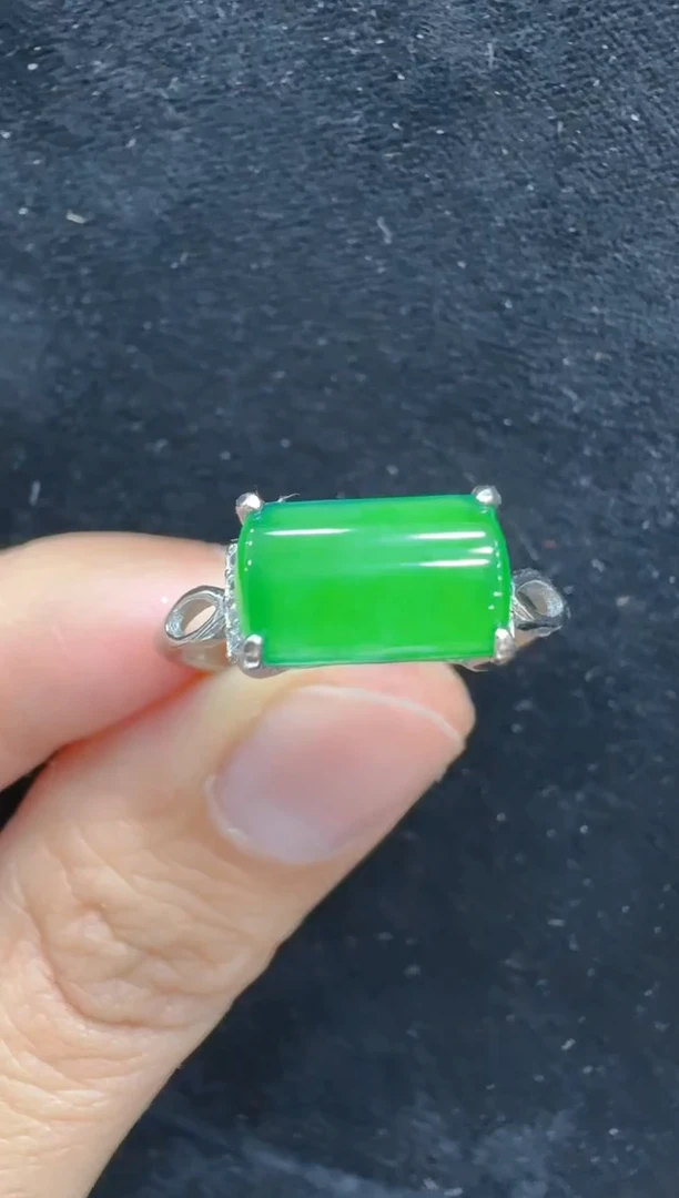 银S925镶嵌戒指翡翠多样性团购发一件