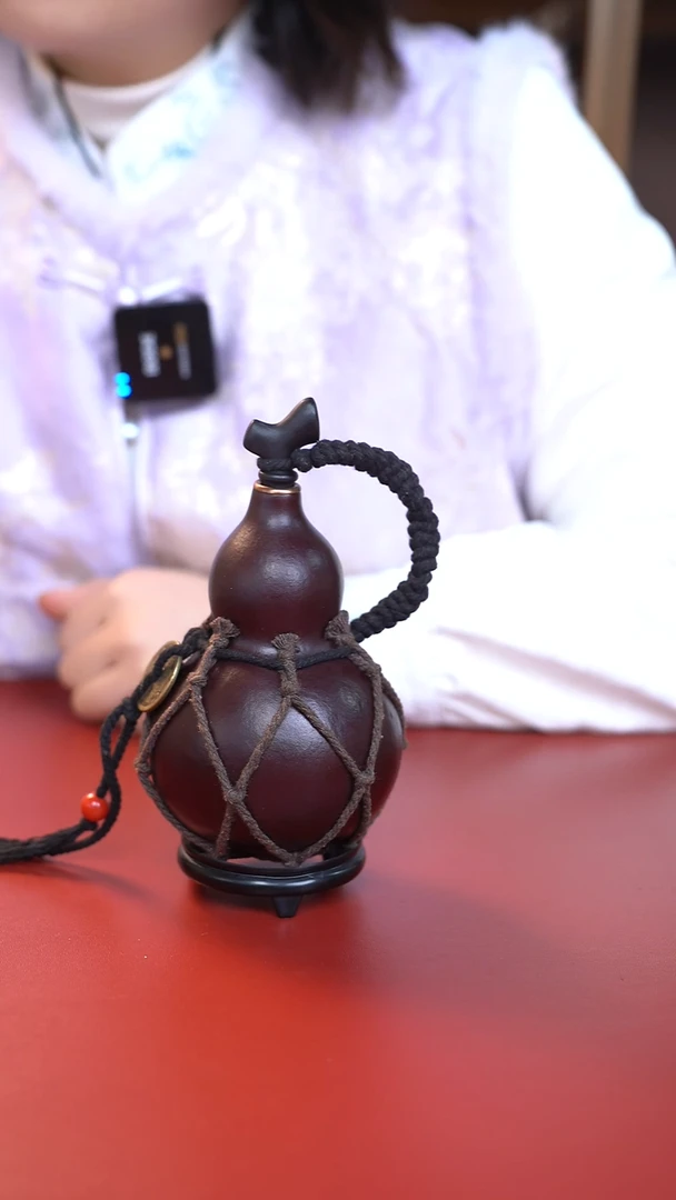 054手工大漆酒葫芦