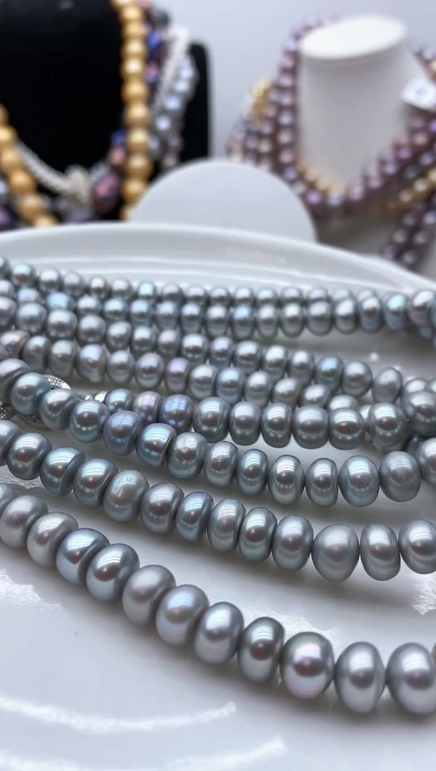 【闪购商品】淡水珍珠颈饰钛钢25