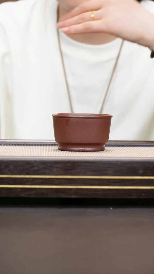 茶壶紫砂云根老紫泥  宽口杯