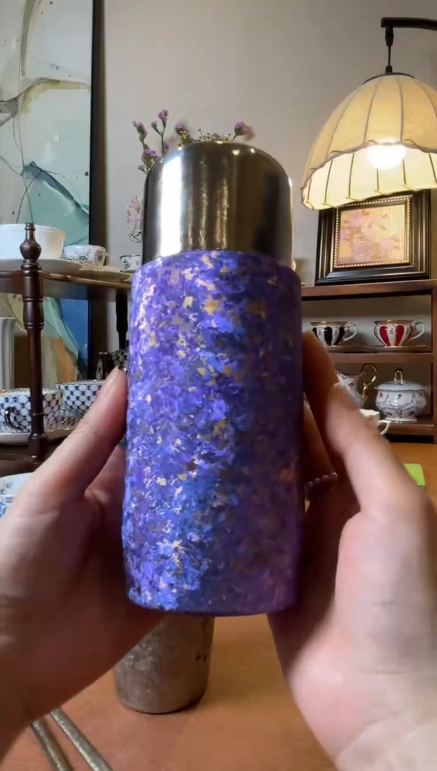 高端礼品（YM家）磁吸钛杯紫色330ml-SD