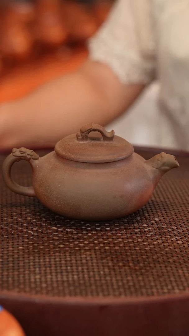 茶壶紫砂原矿手工制作瑕疵 口线