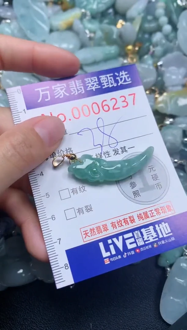 吊坠(不含链)未镶嵌翡翠6237