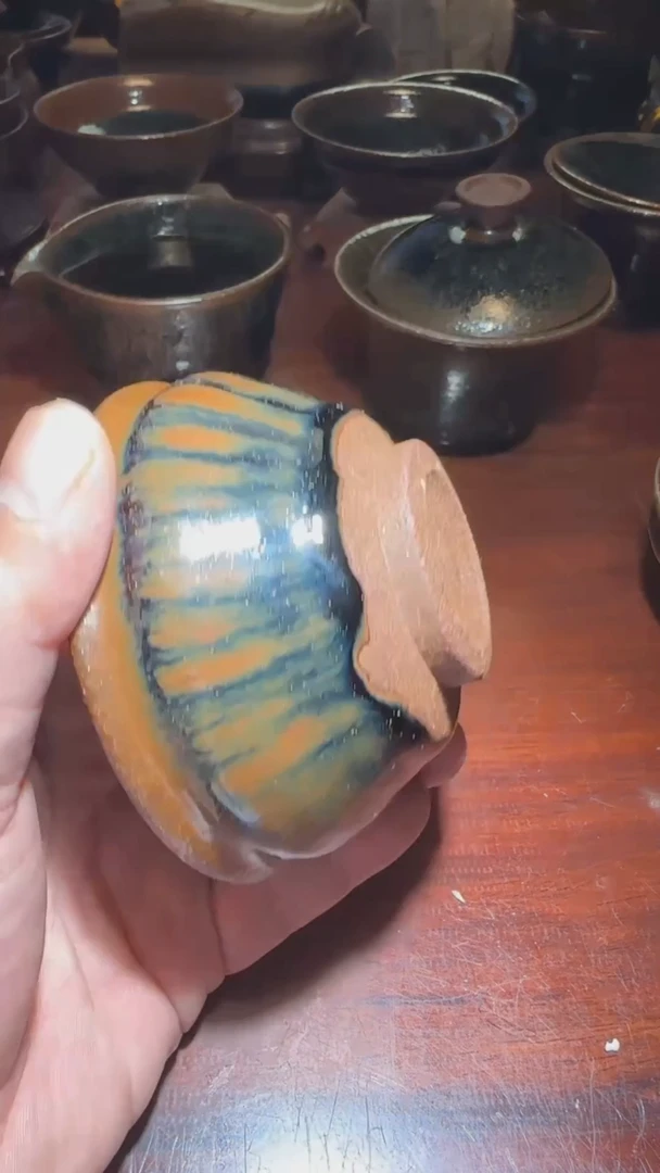 【闪购商品】茶盏通天龙窑柴烧建盏