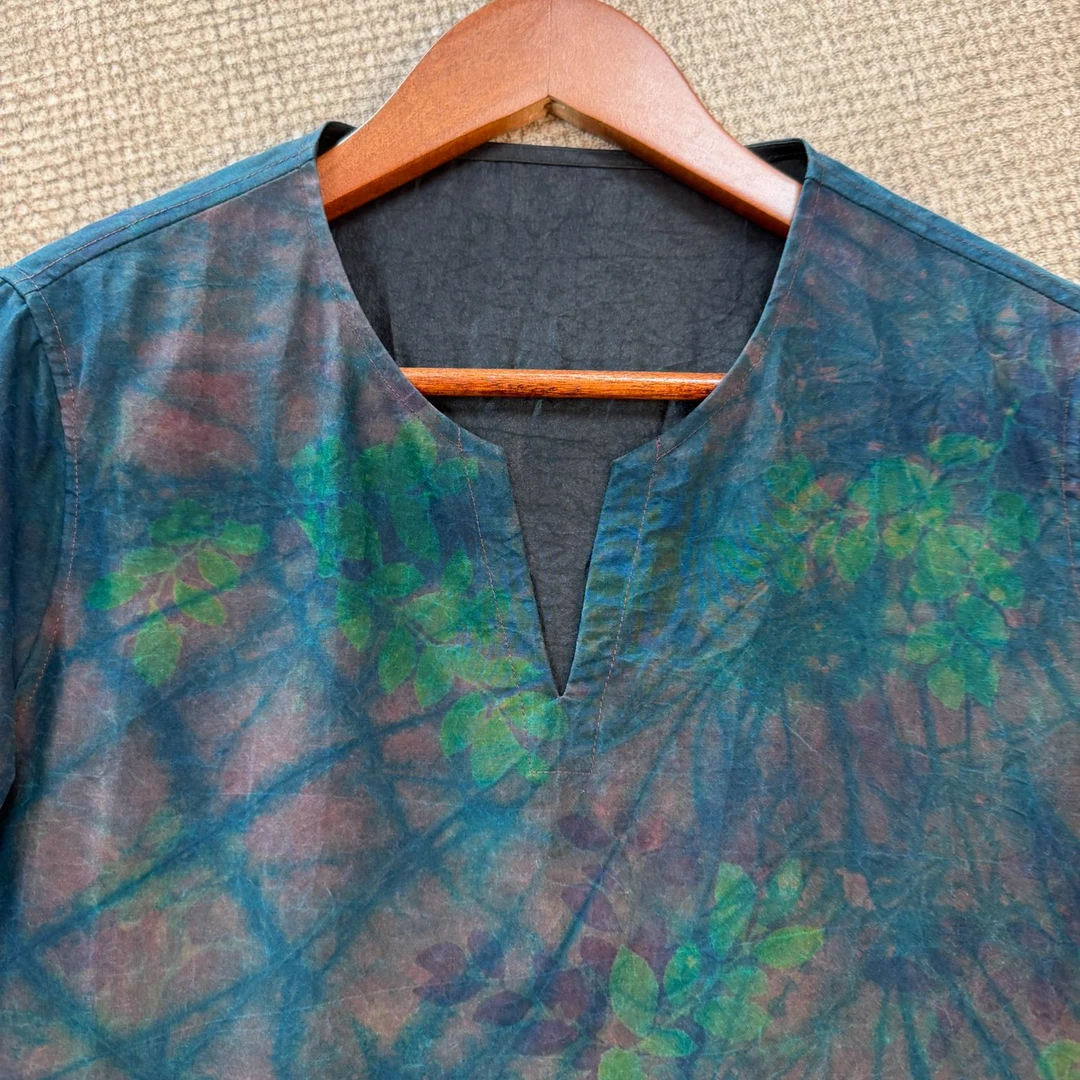 2025夏季真丝香云纱连衣裙龟裂纹扎染可正宗香云纱连衣裙