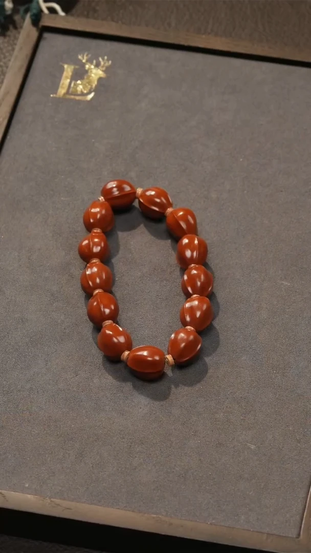 橄榄核手串1.4鲨鱼背