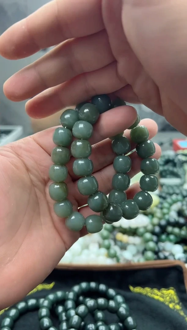 手串未镶嵌和田玉新疆且末蓝14拍一发一，多样性发货