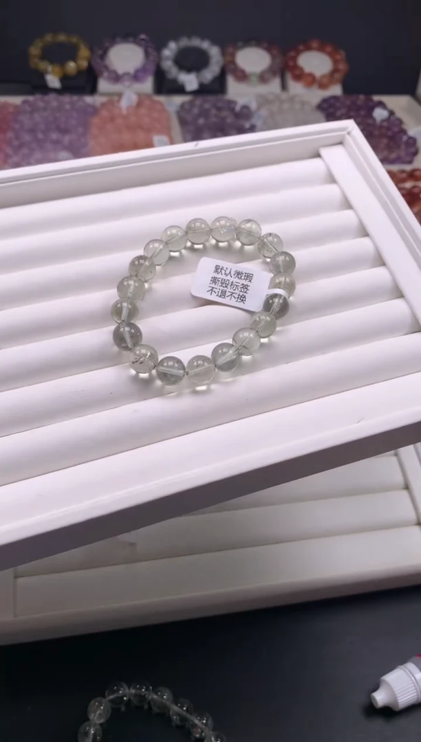 【闪购商品】水晶手链未镶嵌多样性发其一 10mm C53