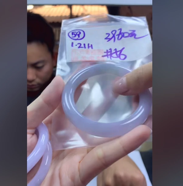 定制翡翠未镶嵌毛货需精细抛光59手镯56+3960元+拍一发一