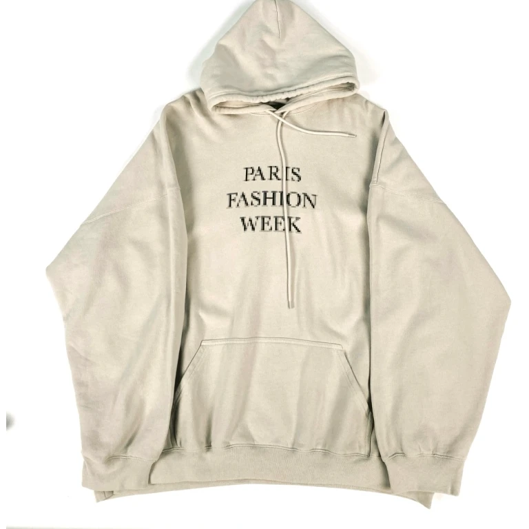 99新 Balenciaga/巴黎世家 男/M/马赛克字母印花帽衫/6200/SN4899