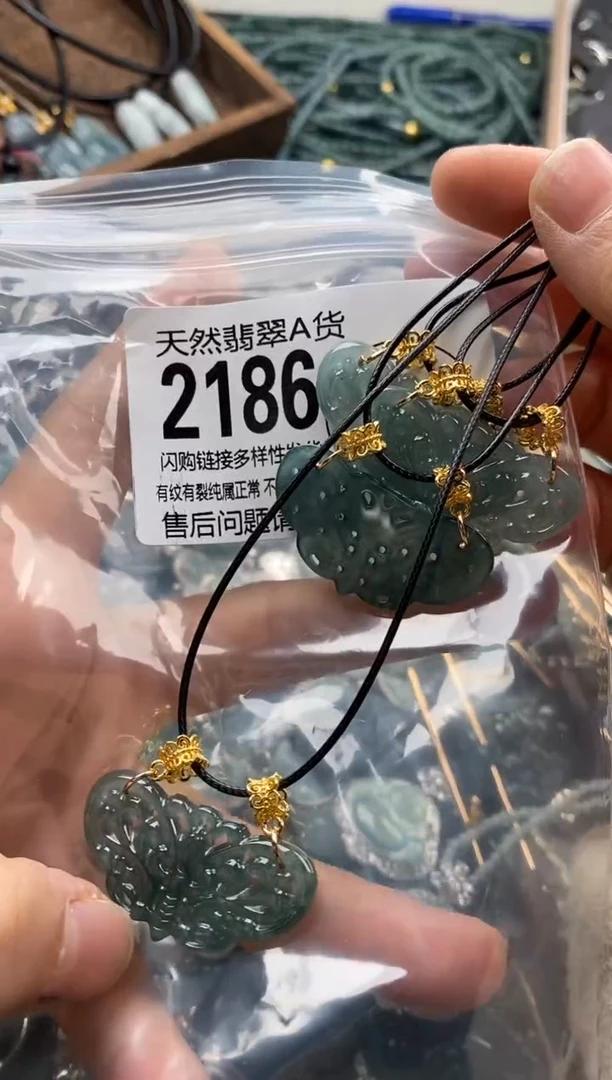 【闪购商品】翡翠颈饰未镶嵌多样性发其一2186