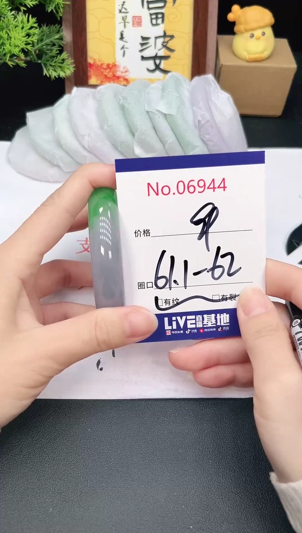 未镶嵌手镯翡翠6944