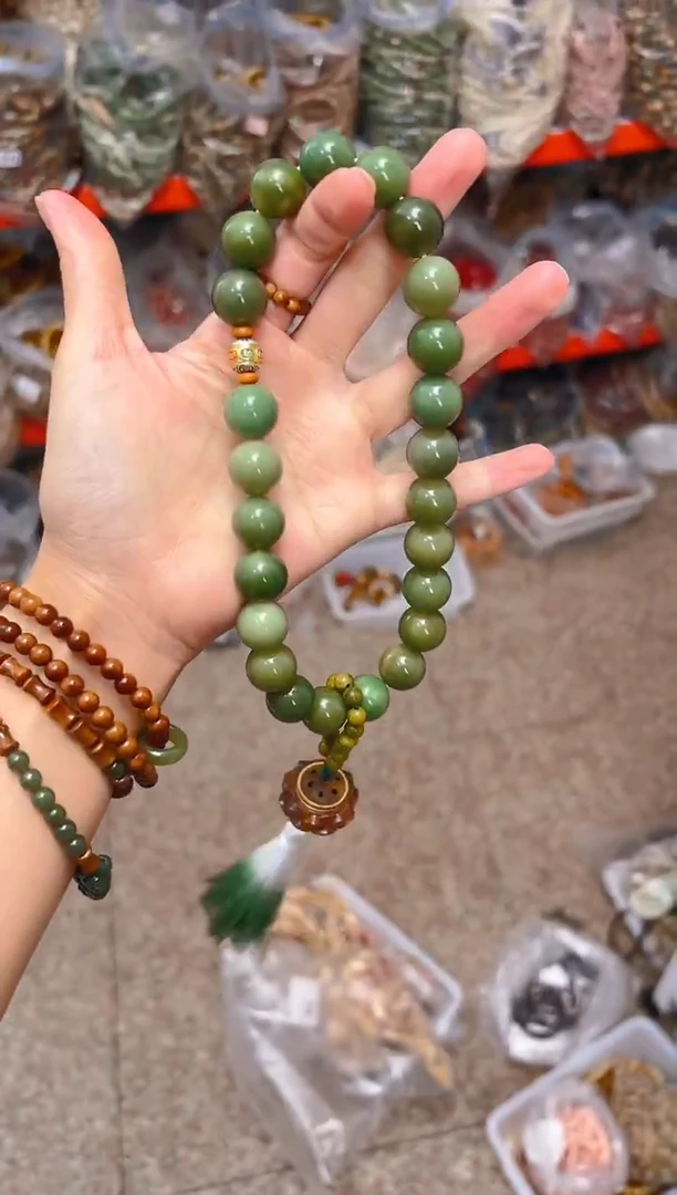 吊坠菩提根/象牙果大卡绿色香炉手持