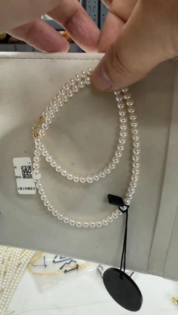 【闪购商品】淡水珍珠颈饰18K金镶嵌小米珠