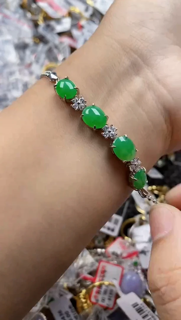 翡翠戒指银S925镶嵌1100000   8