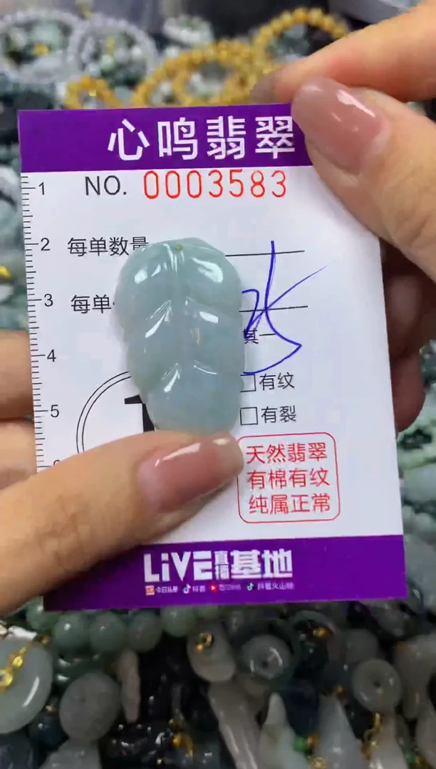 翡翠未镶嵌颈饰闪购003583