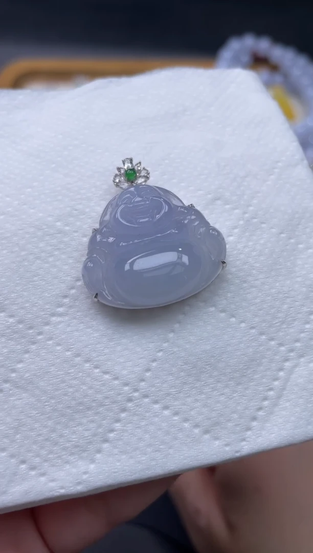 【闪购商品】翡翠颈饰18K金镶嵌97........