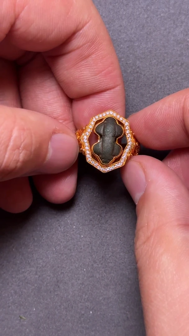 非金属无原子专属金刚杵戒指