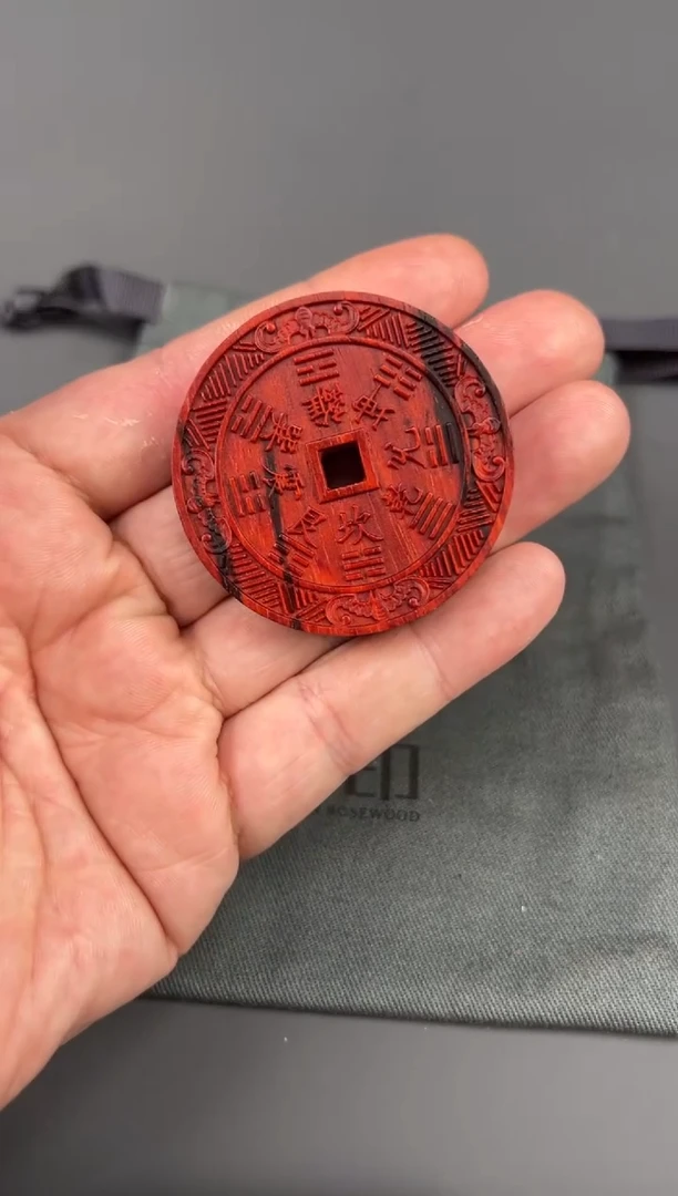 檀香紫檀（小叶紫檀）把件印度小叶紫檀 山鬼牌