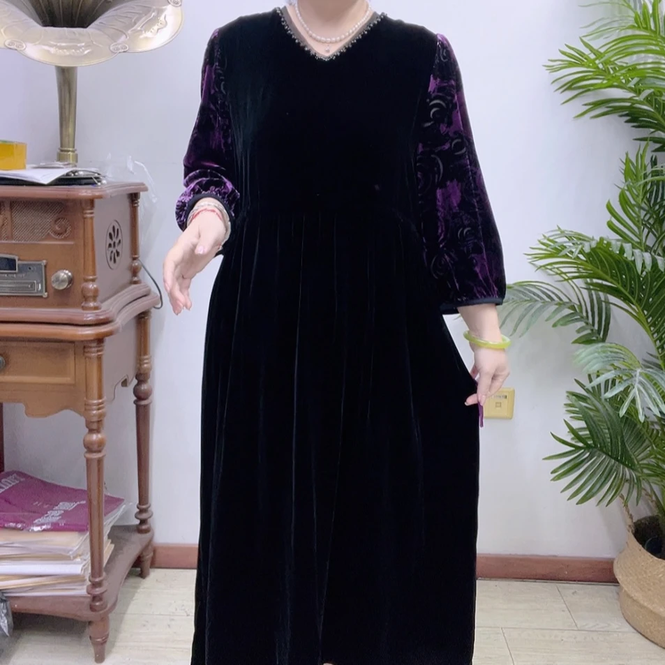 高端桑蚕丝连衣裙7AD2401