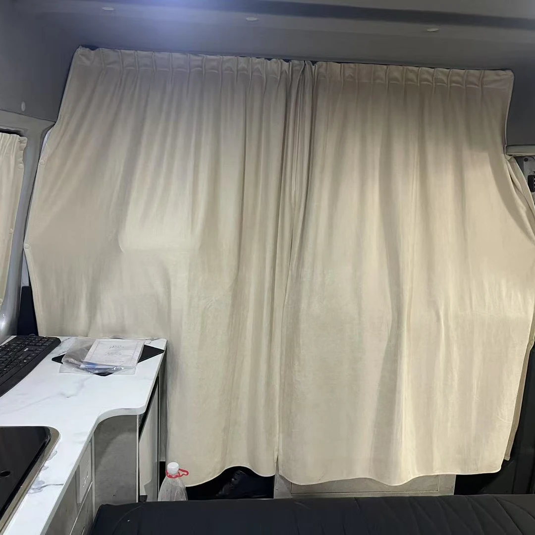 汽车专用隔断麂皮绒防晒隔热防窥私密窗帘