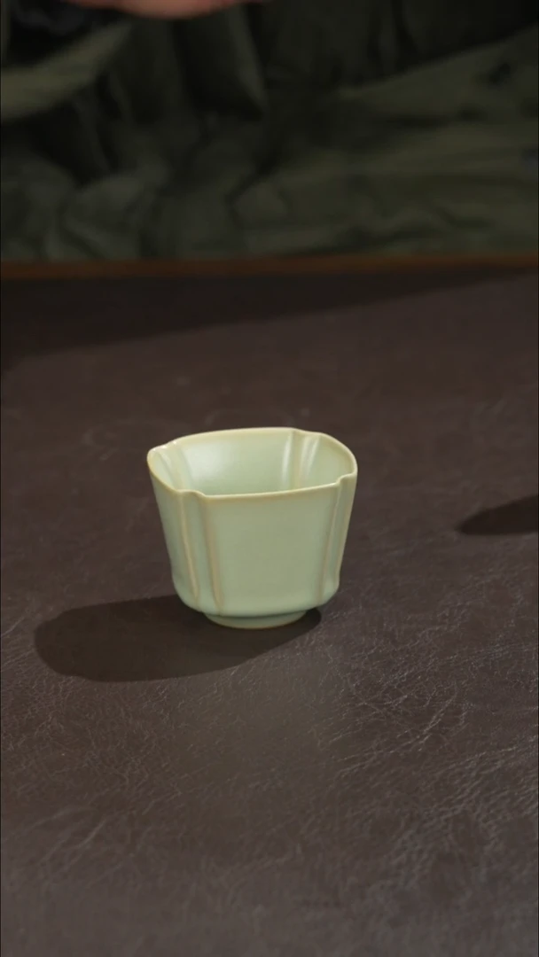 瓷宣宝汝瓷原矿原釉精工作品微微瑕