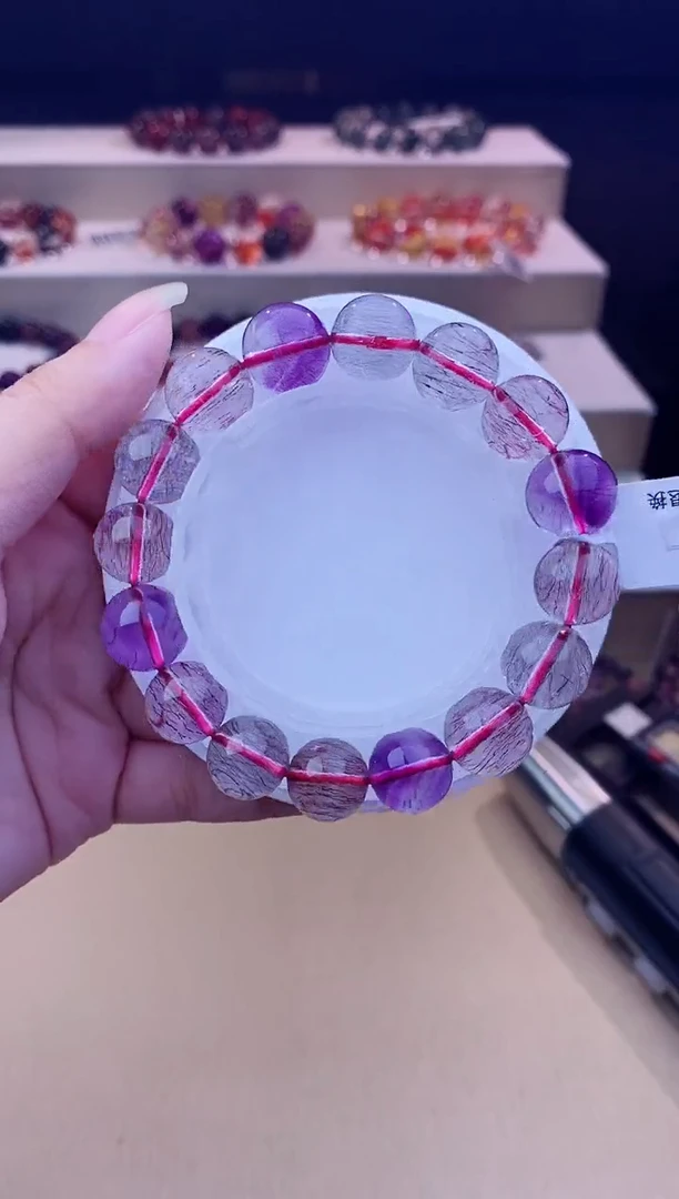 未镶嵌手串水晶彩超七12m+