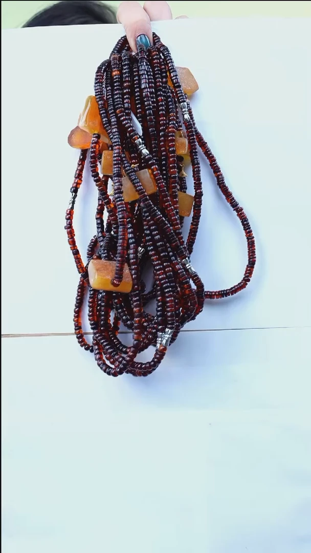 【闪购商品】琥珀颈饰未镶嵌多样性发一