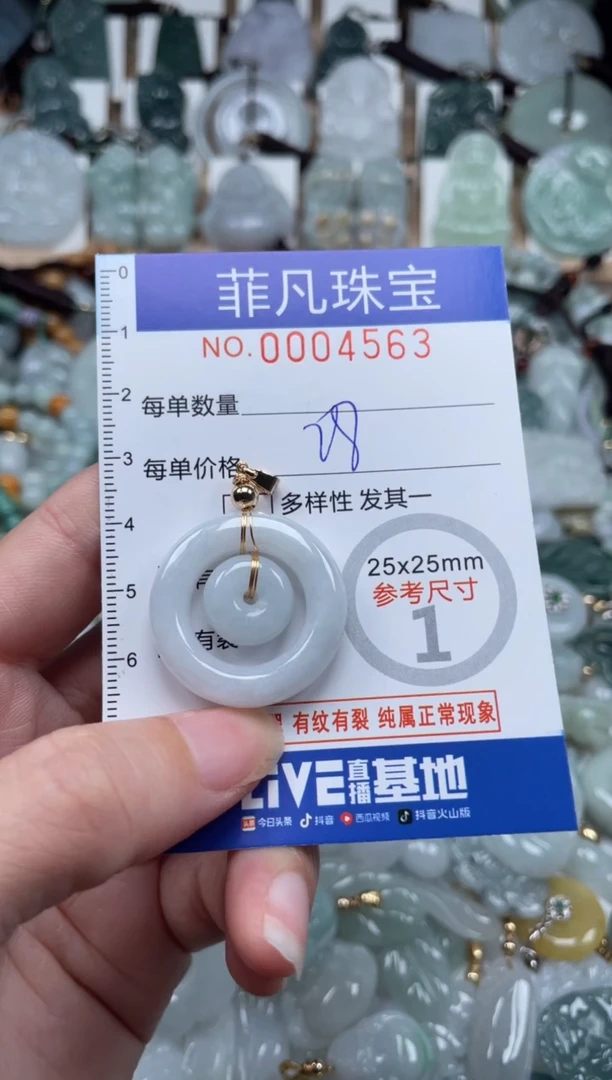 翡翠未镶嵌颈饰00..4563