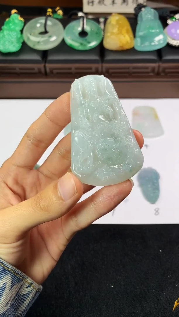 未镶嵌定制翡翠北****计4069毛货不退不换