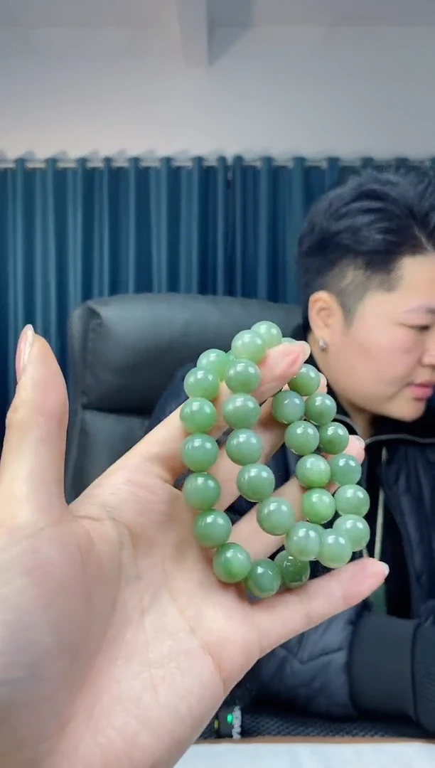 【闪购商品】和田玉手饰未镶嵌卡12圆珠（多样性拍一发一）