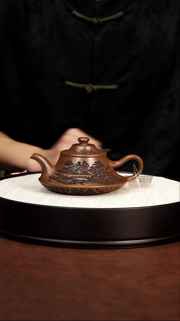 茶壶紫砂云炉 明朝土 蒋华 27800cc