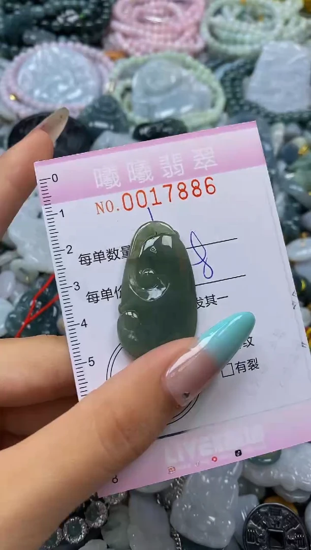 翡翠未镶嵌颈饰闪购0017886