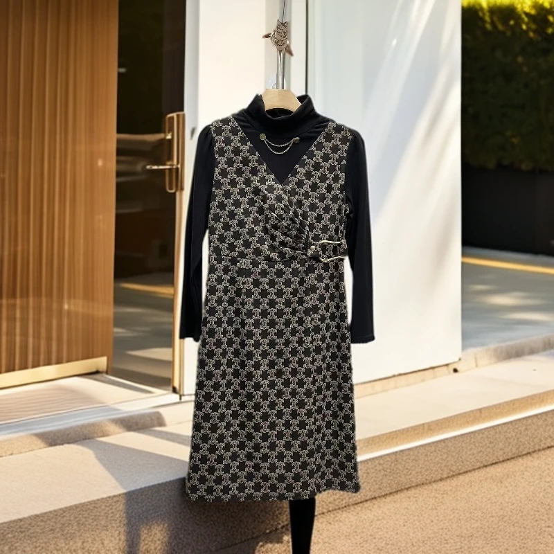 C226#【木兮兮专属】2025年春季新款气质修身休闲显瘦时尚连衣裙女