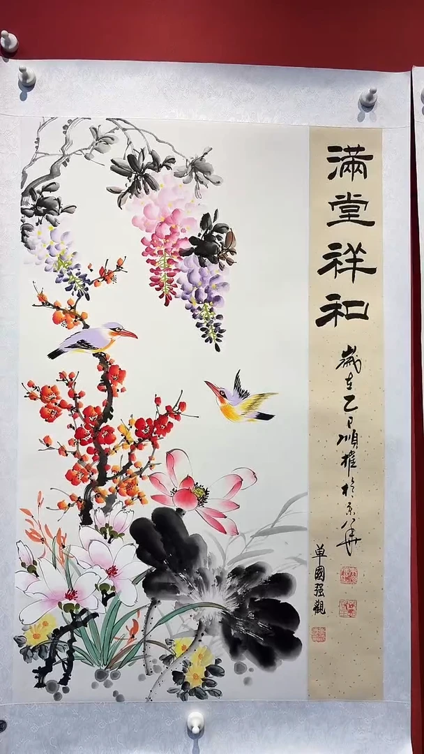 国画朱顺权/花鸟三尺