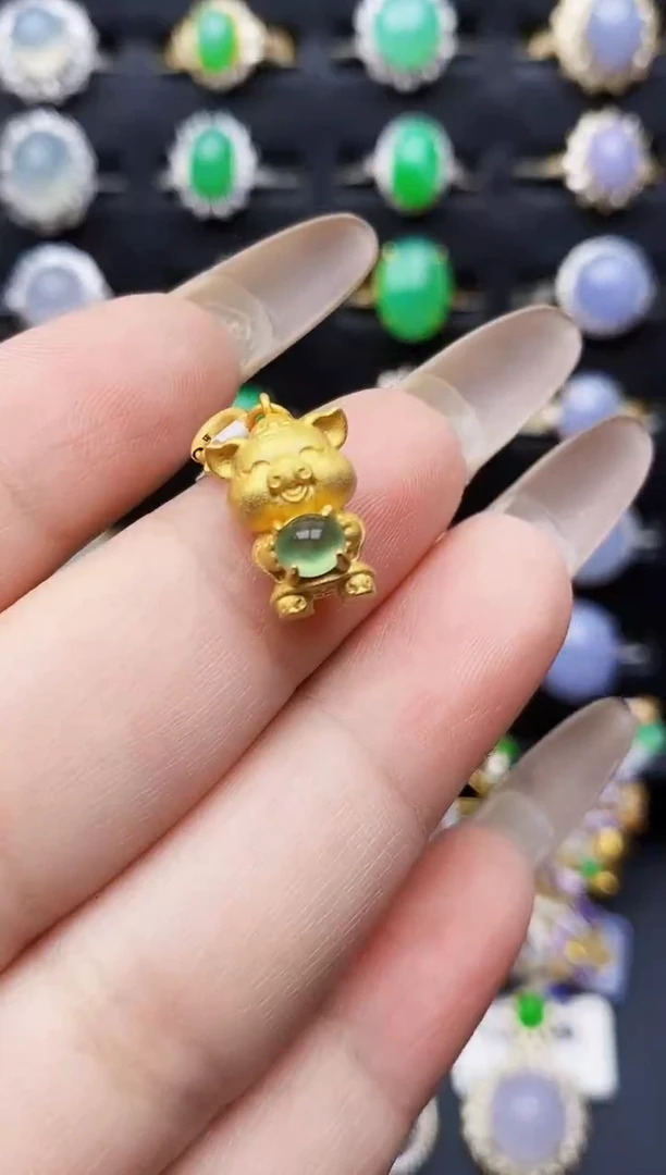 银S925镶嵌戒指翡翠2017