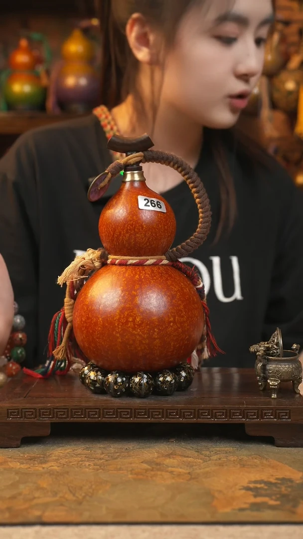 266大漆一物一拍记葫堂出品【不带葫芦底下的手串】